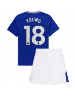 Everton Ashley Young #18 Hjemmedraktsett Barn 2024-25 Korte ermer (+ bukser)